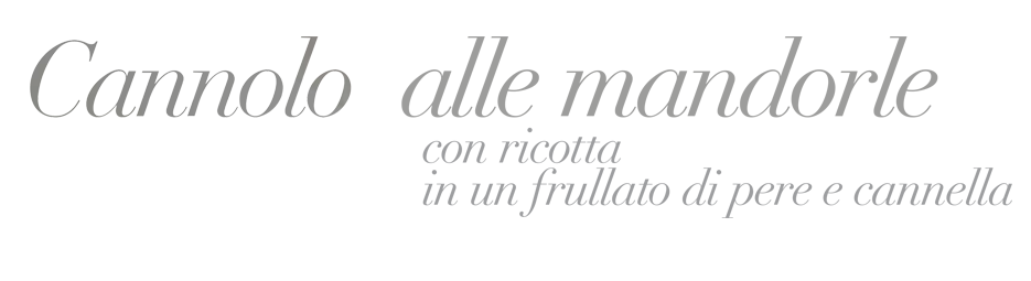 Cannolo alle mandorle