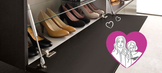 L'amore per le scarpe, la necessità di una scarpiera solo per le donne di casa