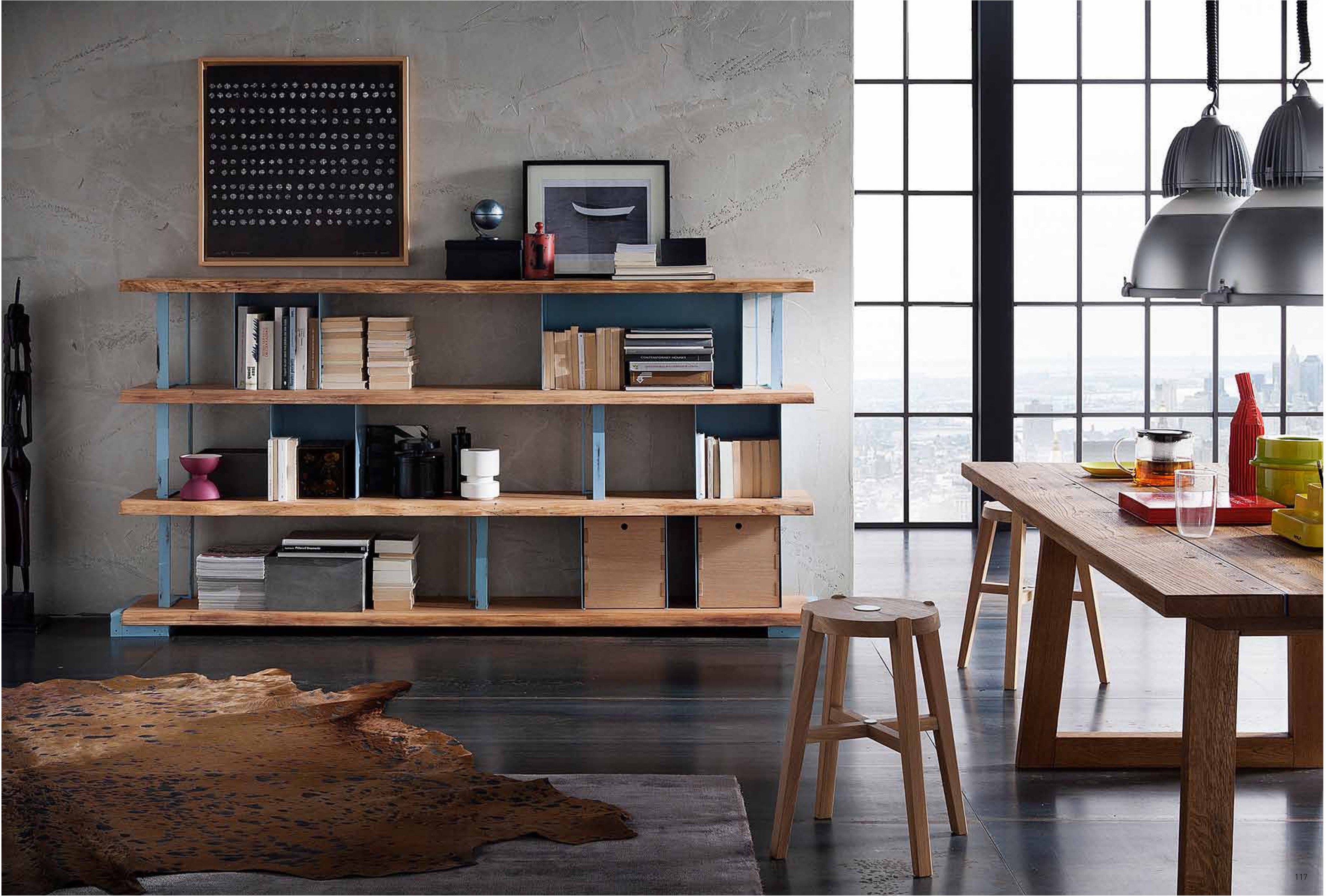 soggiorno ecowood in legno moderno